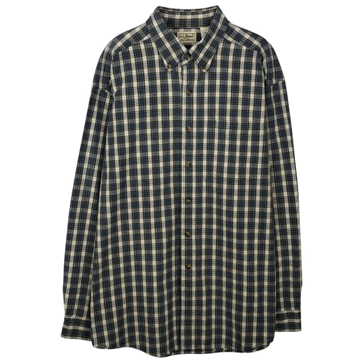 古着 ~00年代 エルエルビーン L.L.Bean 長袖 ボタンダウンチェックシャツ メンズL相当/eaa643898