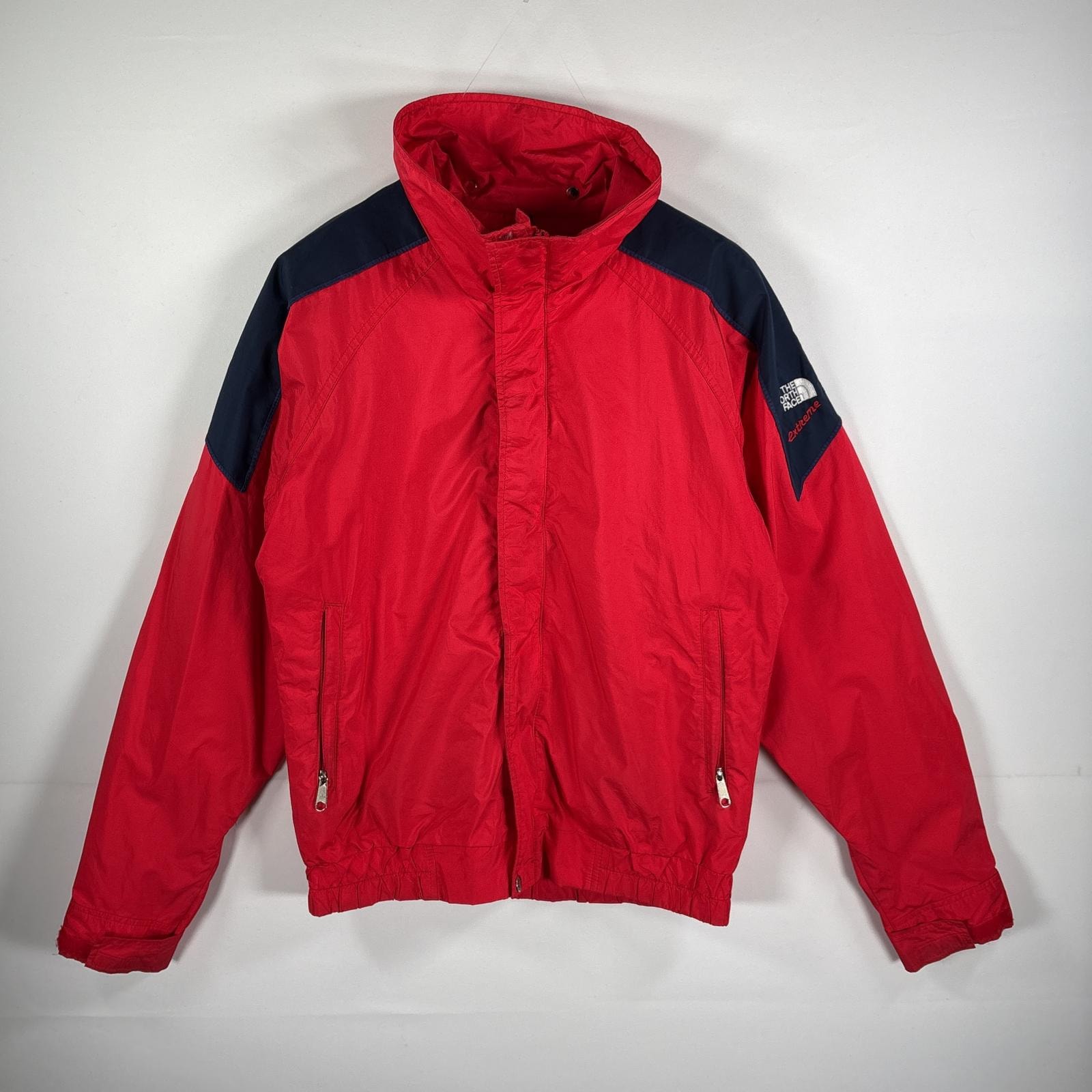 古着 80's/80年代 ヴィンテージ ザ・ノースフェイス THE NORTH FACE USA製 ナイロンジャケット エクストリーム 紺タグ M  レッド メンズ