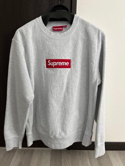 Supreme Box Logo Crewneck Sweatshirt "Ash Grey" (18FW)