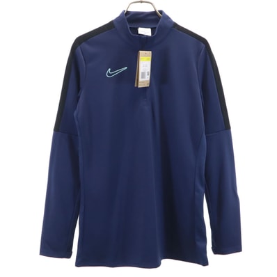 未使用 NIKE ナイキ トレーニング 長袖 ハーフジップ ウェア S ネイビー