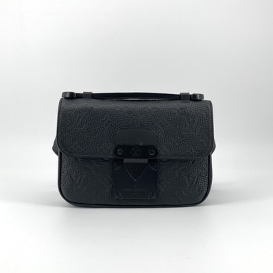 LOUIS VUITTON(ルイ・ヴィトン) Sロック スリングバッグ レザー 2WAY M58487 ボディバッグ ブラック