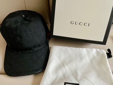 GUCCI Original GG Canvas Baseball Cap "Black"