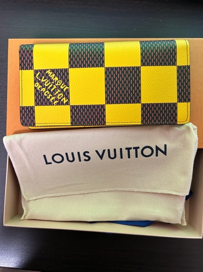 Louis Vuitton Brazza Wallet Damier Pop "Yellow"