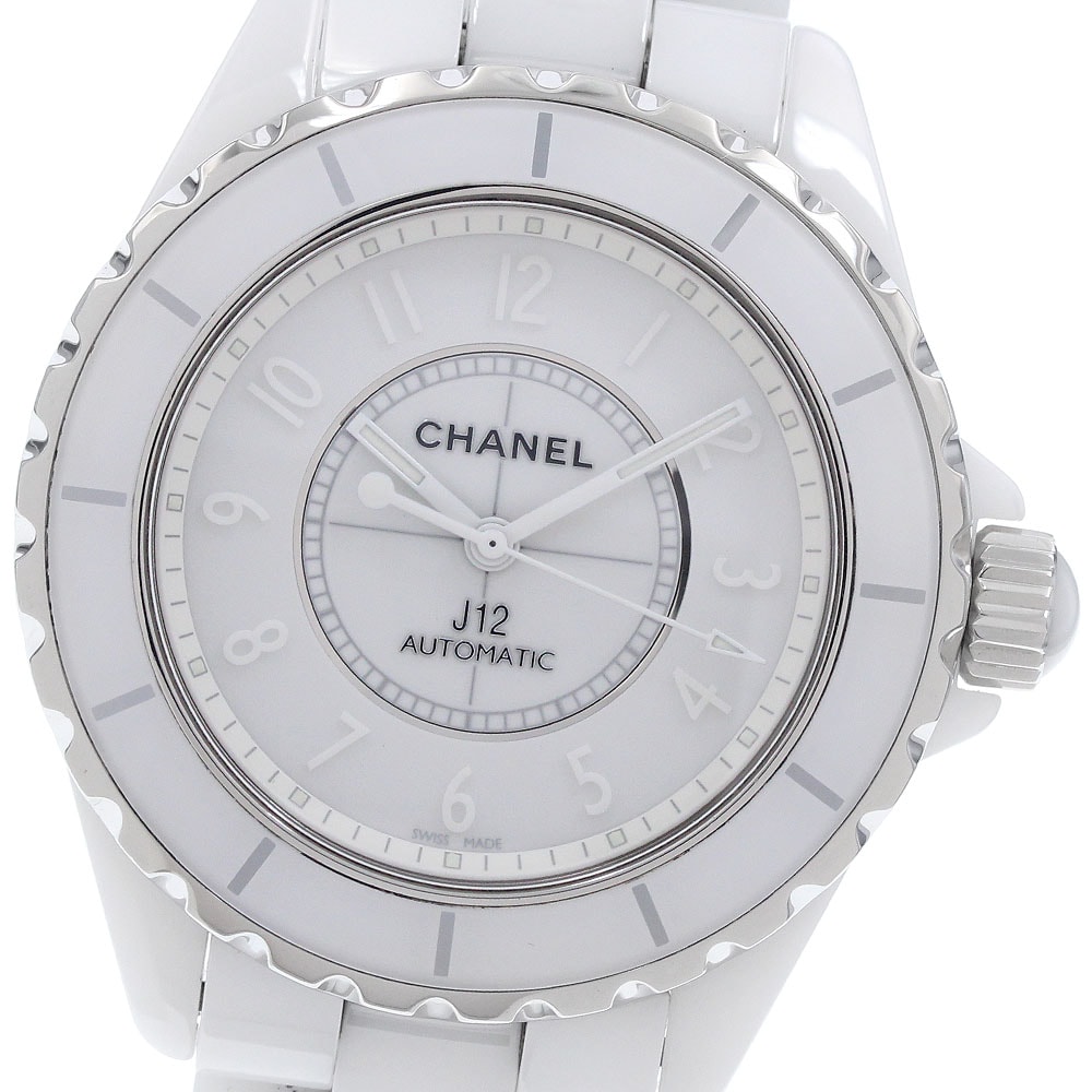 ☆美品  シャネル J12 ホワイトファントム  H3443 メンズ 【中古】