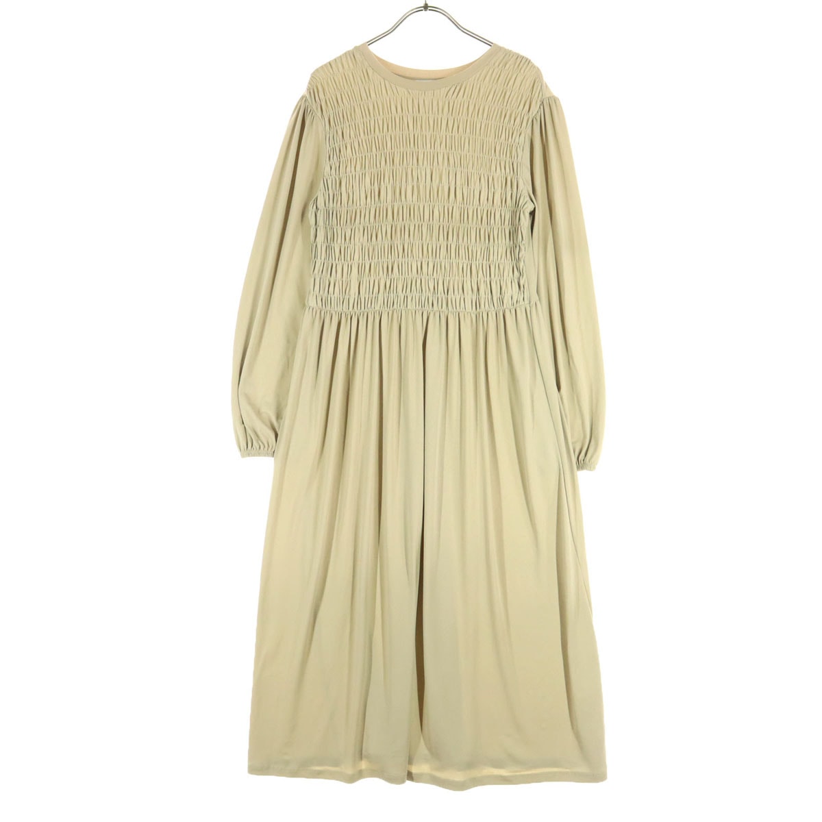 美品 ZARA ザラ 長袖 ロングワンピース M ベージュ