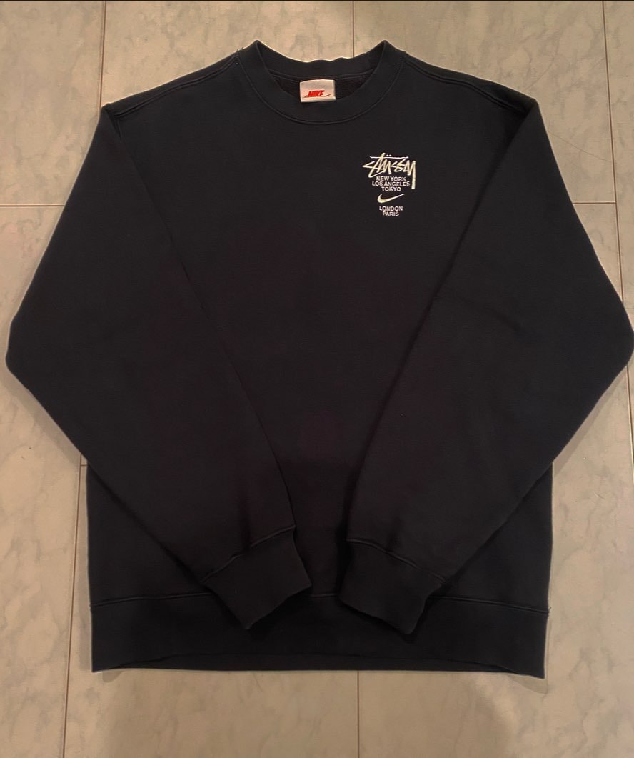Nike x Stussy International Crewneck Sweatshirt (US Size) "Black" DC4198-010