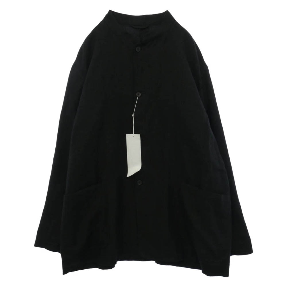 COMOLI コモリ 25SS B01-01009 Canapa Stand Collar Jacket ヘンプ カナパ スタンド カラー ジャケット ブラック系 2【新古品】【未使用】【中古】
