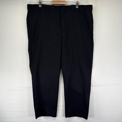 古着 ディッキーズ Dickies パンツ ワークパンツ 874 ストレート ジッパーフライ チノパン スラックス ブラック系 メンズ