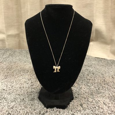 ティファニー 925刻印 リボン ネックレス 3g