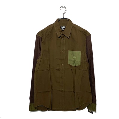 STUSSY asymmetry Shirt brown
