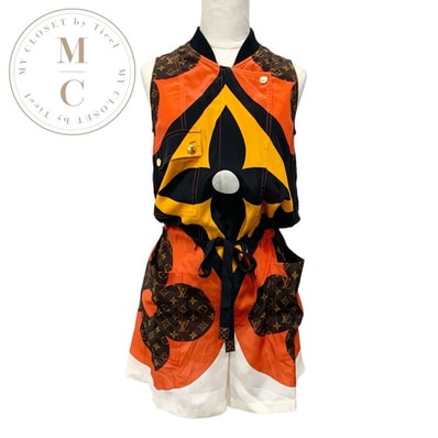 ルイヴィトン LOUIS VUITTON モノグラム シルク マルチカラー オールインワン