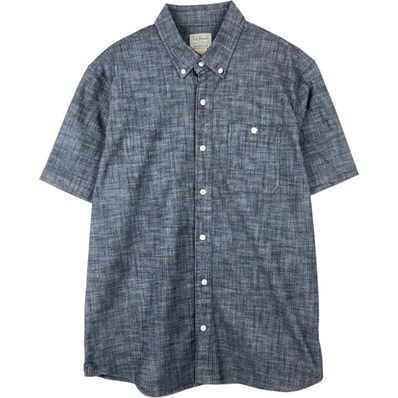 古着 90~00年代 エルエルビーン L.L.Bean TRADITIONAL FIT 半袖 ボタンダウンシャツ メンズM相当/eaa653127