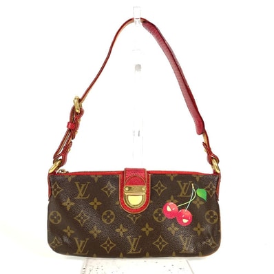 ルイヴィトン LOUIS VUITTON モンシェリー M95000 モノグラムチェリー 村上隆 肩掛け カバン さくらんぼ ショルダーバッグ モノグラムキャンバス レッド