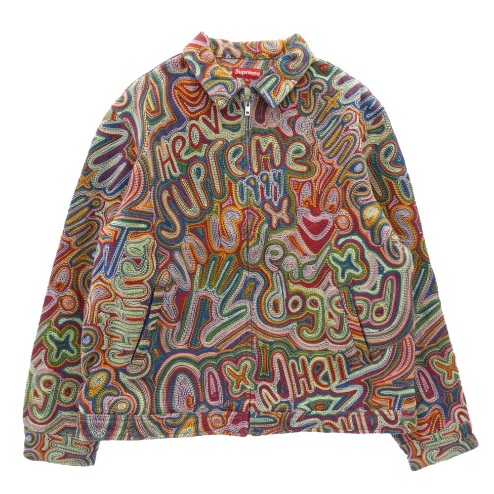 Supreme シュプリーム デニムジャケット 22SS Chainstitch Denim Jacket チェーン ステッチ デニム ジャケット マルチカラー系 XL【美品】【中古】