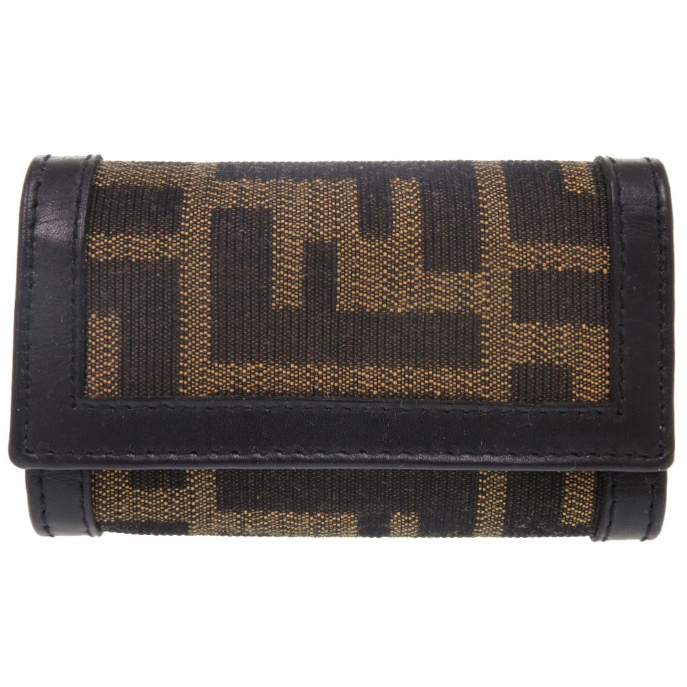 フェンディ  ズッカ   キャンバス  ブラウン   キーケース