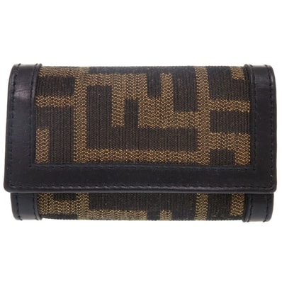 フェンディ ズッカ キャンバス ブラウン キーケース