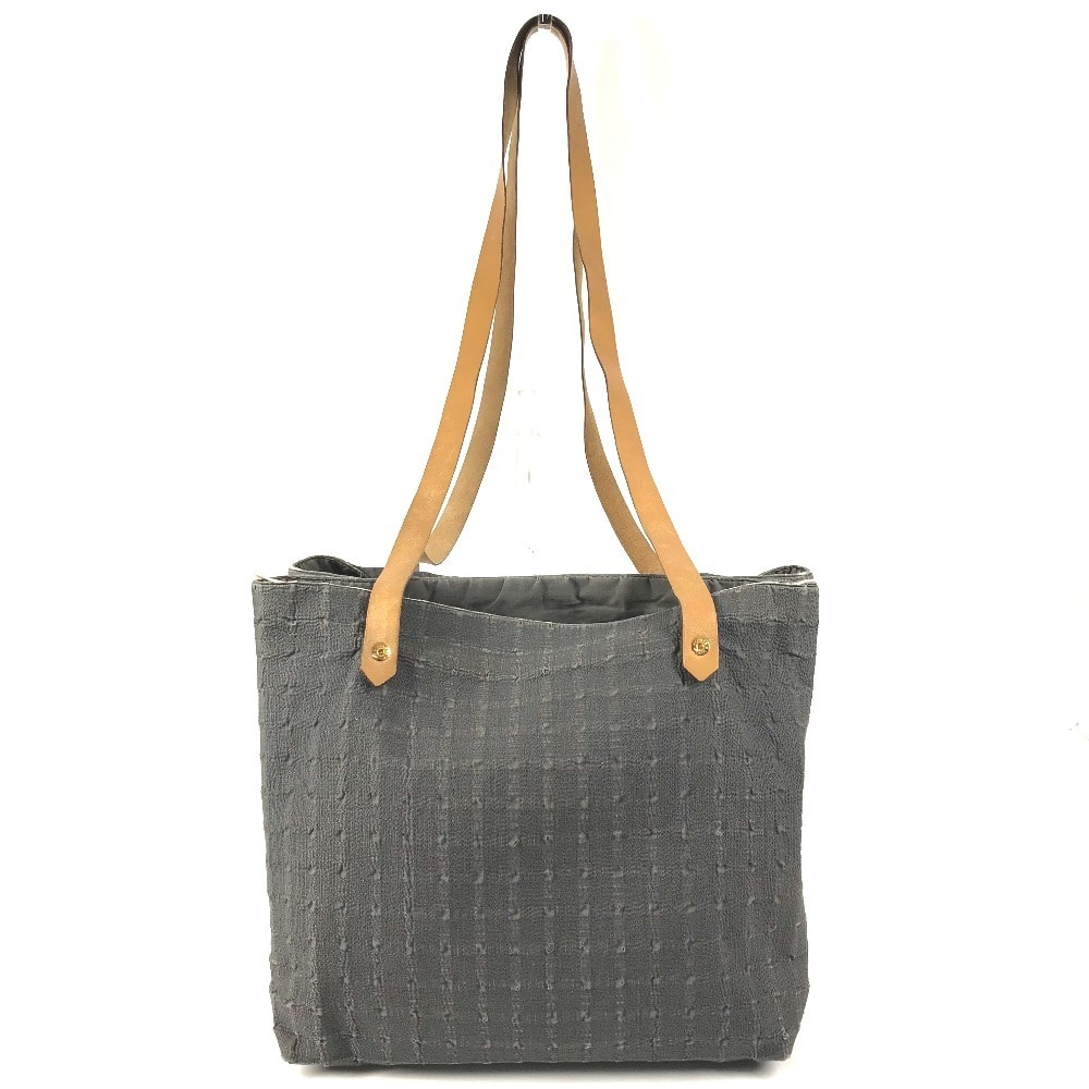 エルメス HERMES アメダバ カバ ドゥ ポッシュ カバン 肩掛け トートバッグ ショルダーバッグ コットン グレー