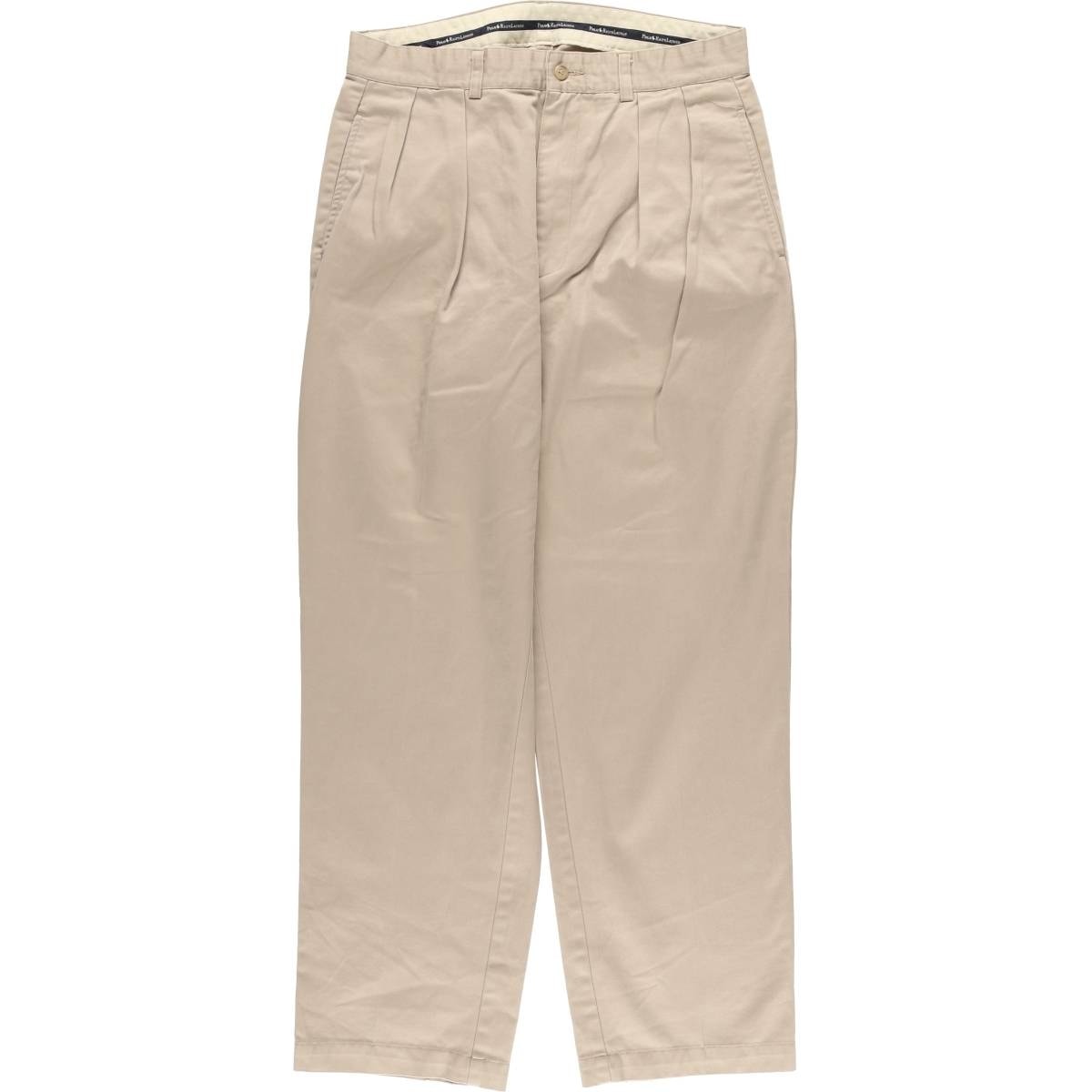 古着 ラルフローレン Ralph Lauren POLO RALPH LAUREN ツータック チノパンツ カナダ製 メンズw33相当/eaa542800