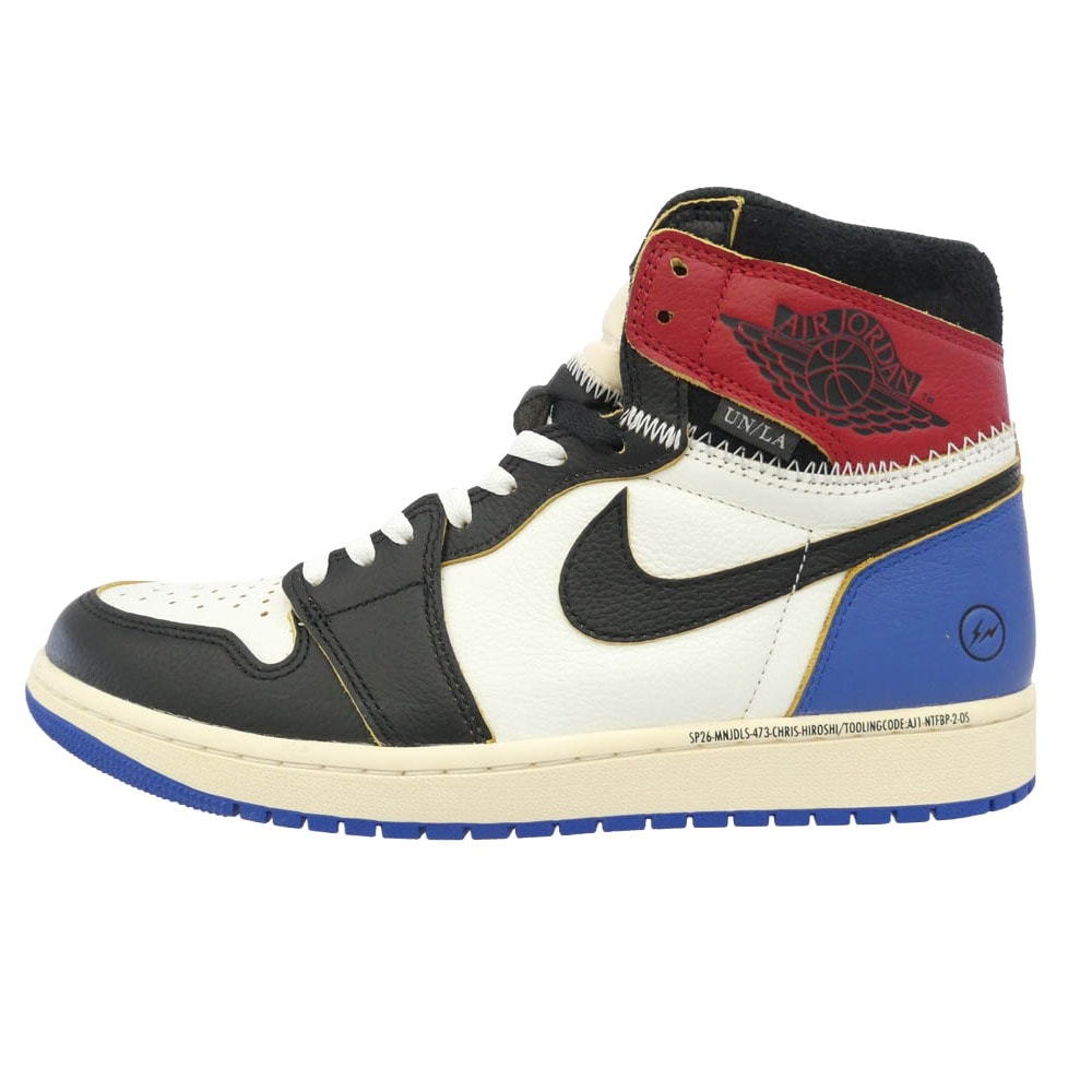 NIKE ナイキ 26SS IO7847-002 × fragment design × UNION  Air Jordan 1 High OG AJ1 【フェイクバスターズ鑑定済】スニーカー【新古品】【未使用】【中古】