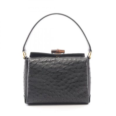 グッチ GUCCI バンブー ハンドバッグ バッグ レザー レディース ブラック系 000・33・0175 【中古】