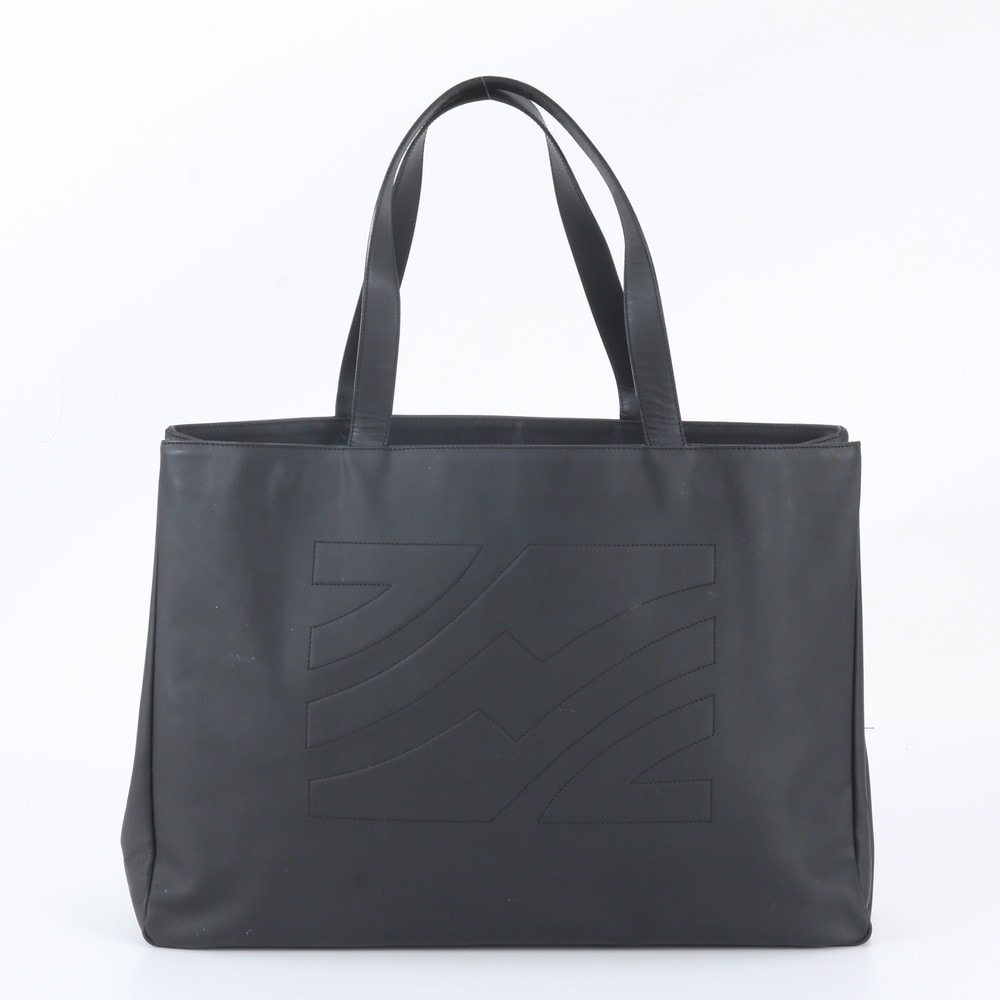 ■美品 サルヴァトーレフェラガモ ロゴトート バッグ レザー
