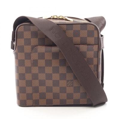 ルイ・ヴィトン LOUIS VUITTON オラフPM ショルダーバッグ バッグ PVCコーティングキャンバス レザー ダミエ エベヌ レディース ブラウン系 N41442 【中古】