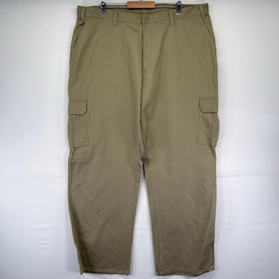 古着 ディッキーズ Dickies パンツ ワーク カーゴパンツ サイドポケット ジッパーフライ 大きいサイズ W44×L32 ベージュ系 メンズ