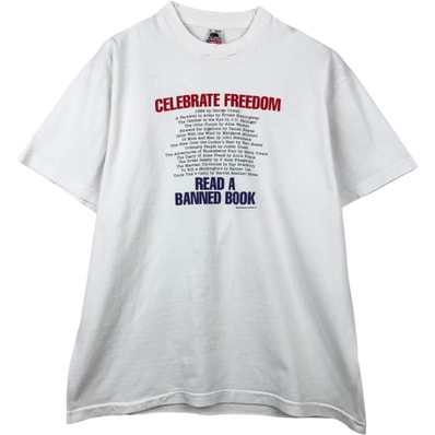 古着 90年代 フルーツオブザルーム FRUIT OF THE LOOM メッセージプリントTシャツ USA製 メンズXL相当 ヴィンテージ/eaa649676