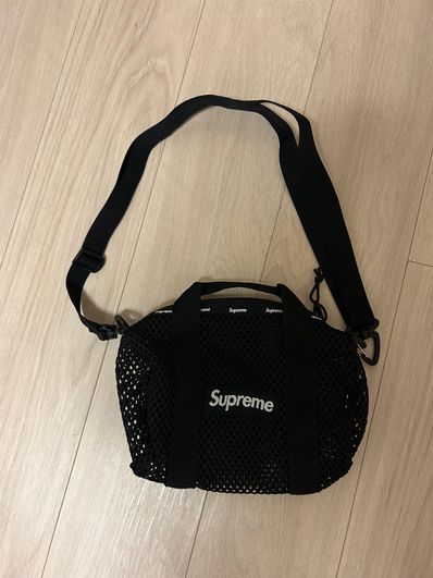 Supreme Mesh Mini Duffle Bag "Black" (23SS)