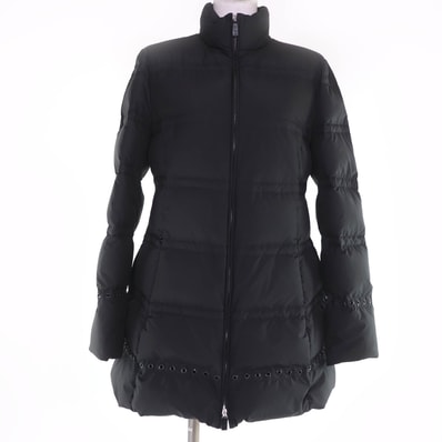 美品 サルヴァトーレフェラガモ ダウンコート ブラック レディース 40