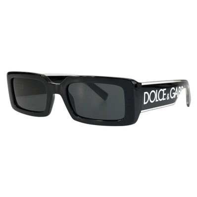 新品未使用 DOLCE&GABBANA ドルチェアンドガッバーナ ブラック 黒 プラスチック サングラス スクエア 604183 【中古】