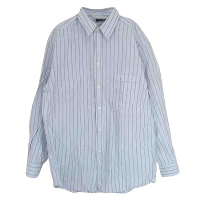 GIORGIO ARMANI ジョルジオアルマーニ 長袖シャツ 長袖 ストライプ シャツ ライトブルー系 15/38【中古】
