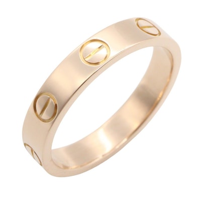 カルティエ CARTIER ミニラブリング リング・指輪 ジュエリー K18PG(ピンクゴールド) レディース ゴールド系 B4049750 【中古】