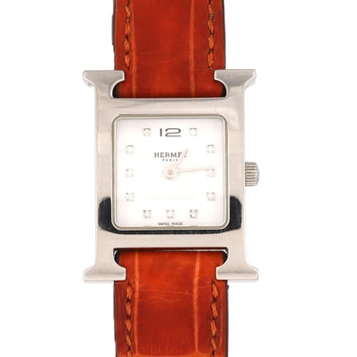 【ノーメンテナンス還元価格】エルメス Hウォッチ・11P HH1.210 SS クォーツ