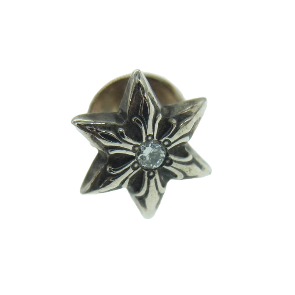 Chrome Hearts Star Stud 1 Diamond Earring "Silver"