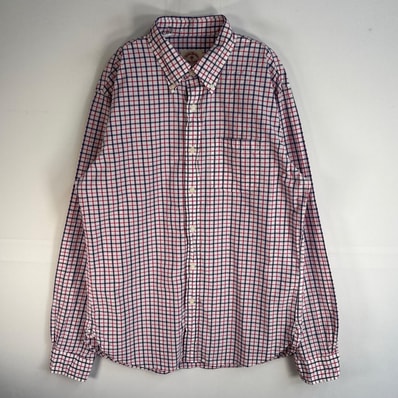 古着 ブルックスブラザーズ Brooks Brothers 長袖シャツ チェック RED FLEECE 胸ポケ L ピンク系 マルチカラー メンズ