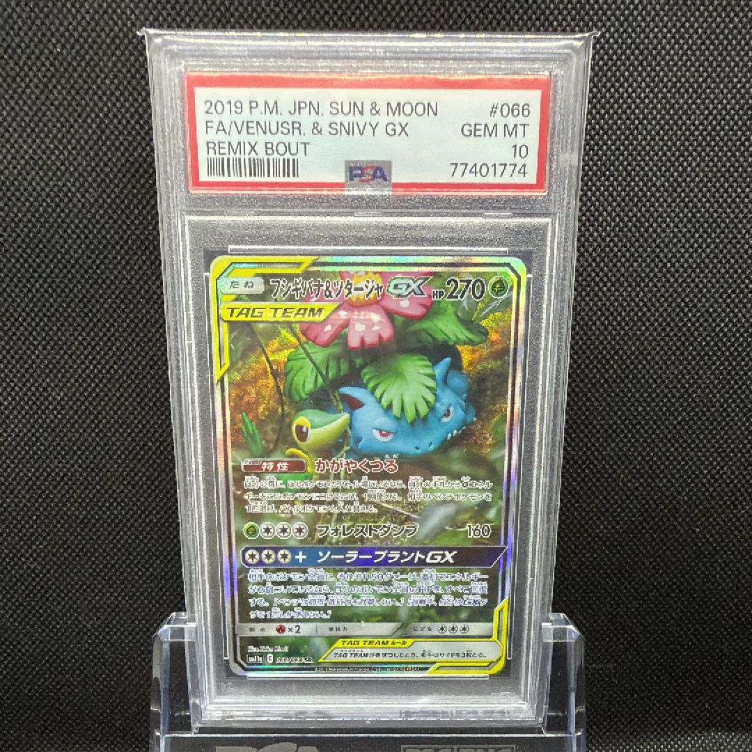 フシギバナ&ツタージャGX SR: SA[SM11a 066/064](強化拡張パック「リミックスバウト」)