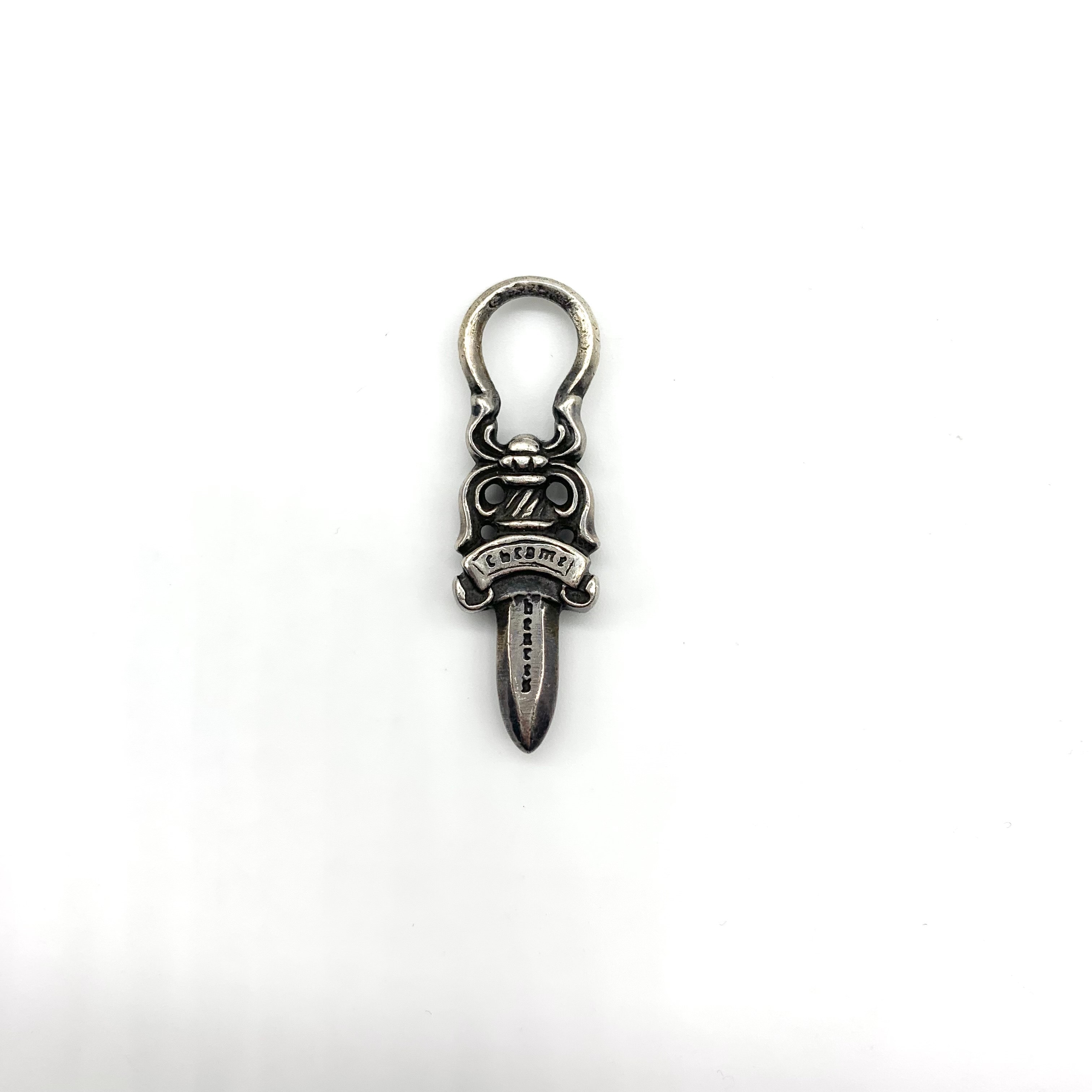 Chrome Hearts #5 Dagger Charm Zip 2 "Silver"