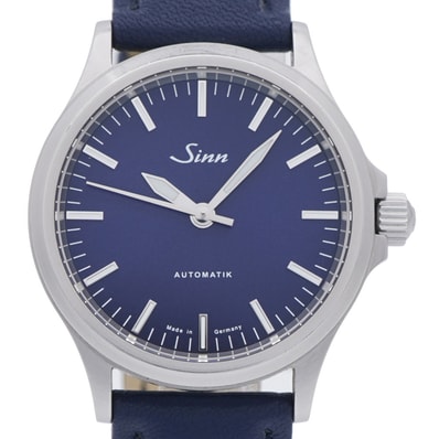 ジン 556.I.B 自動巻き ステンレススチール レザー ブ