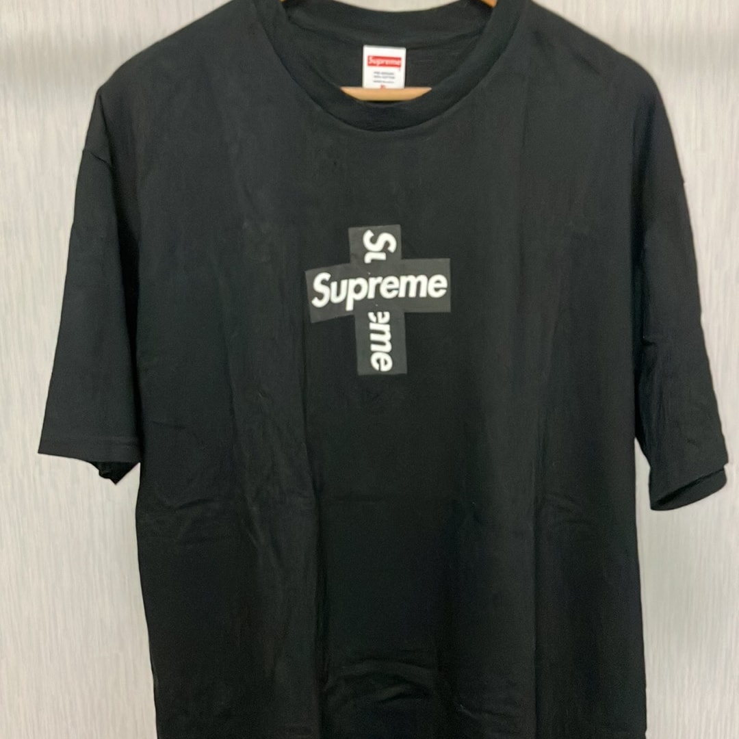 Supreme Cross Box Logo Tee "Black"