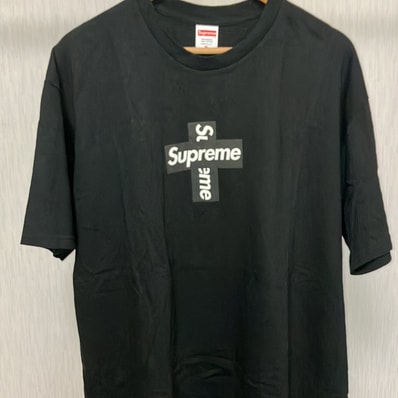 Supreme Cross Box Logo Tee "Black"