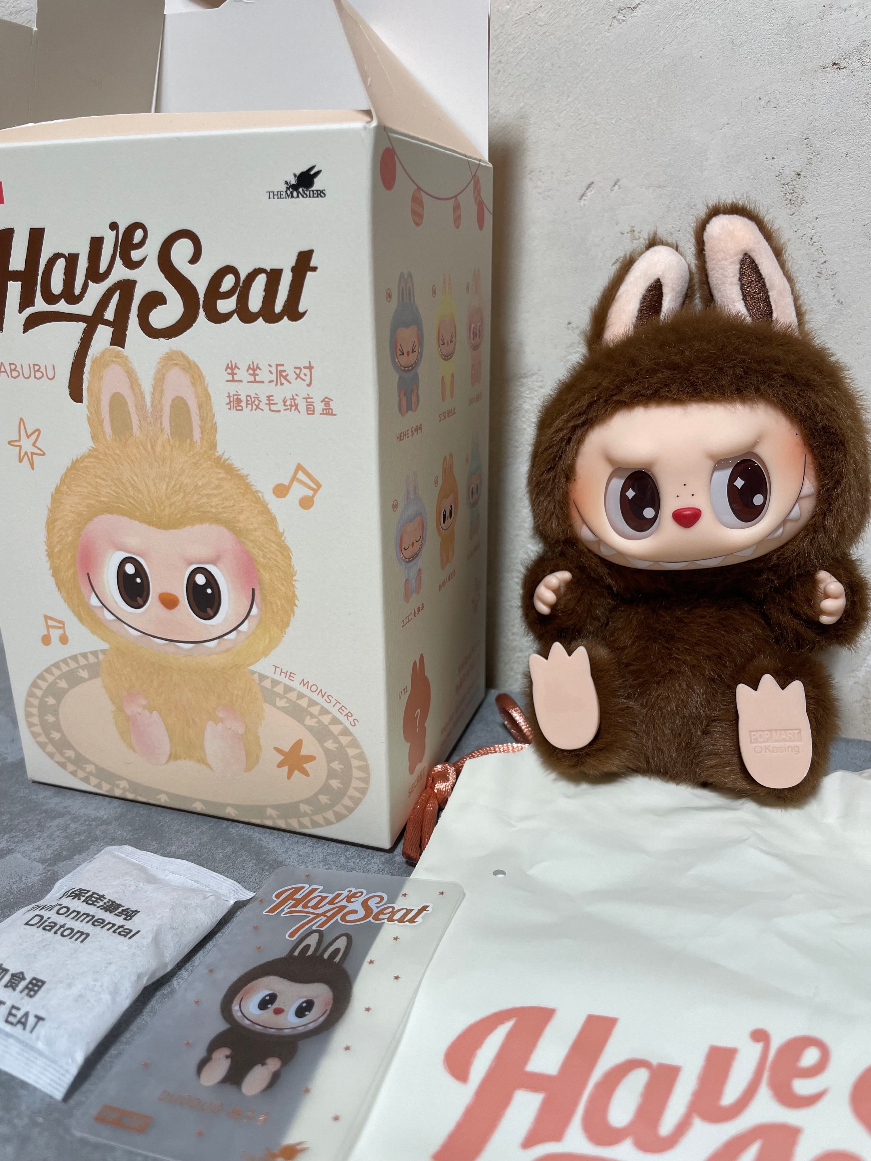 POP MART THE MONSTERS (LABUBU) Have a Seat Plush Series DUODUO (Secret)