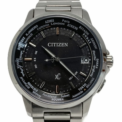 CITIZEN シチズン XC クロスシー エコドライブ H149-T027326 ブラック 電波ソーラー メンズ 腕時計