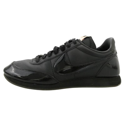 BLACK COMME des GARCONS ブラックコムデギャルソン NIKE ナイキ 18SS AQ3695-001 NIKE Night Track Black ナイキ ナイト トラック CDG ロゴ ローカット スニーカー 26cm【中古】