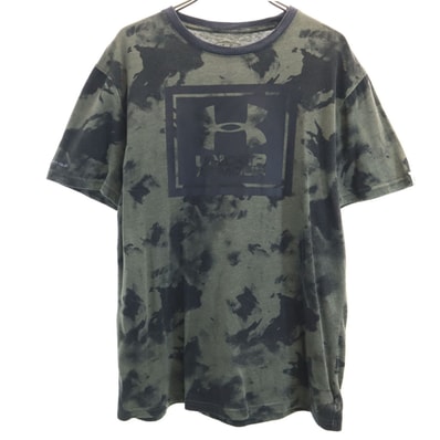 UNDER ARMOUR アンダーアーマー タイダイ柄 半袖 Tシャツ MD オリーブ系