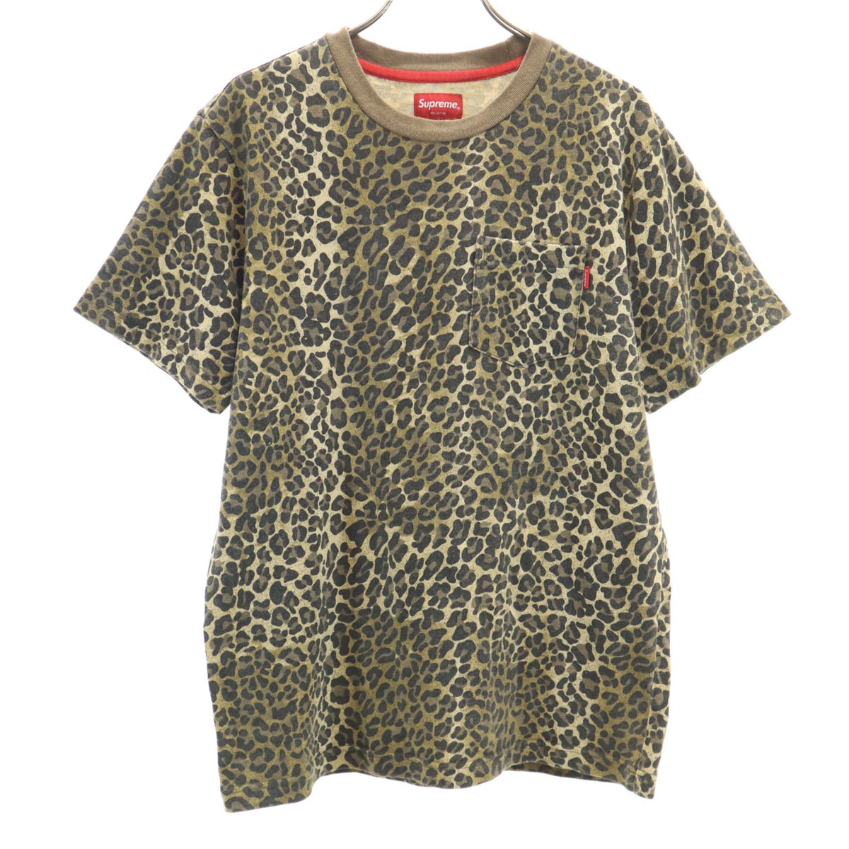 Supreme シュプリーム レオパード 半袖 Tシャツ S ベージュ ヒョウ柄