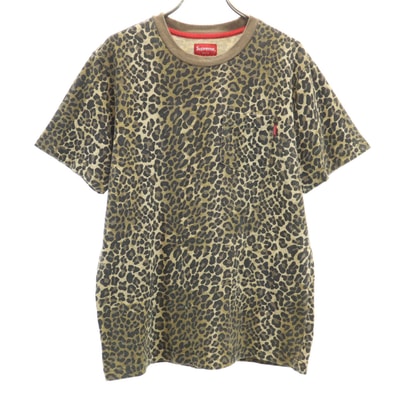 Supreme シュプリーム レオパード 半袖 Tシャツ S ベージュ ヒョウ柄