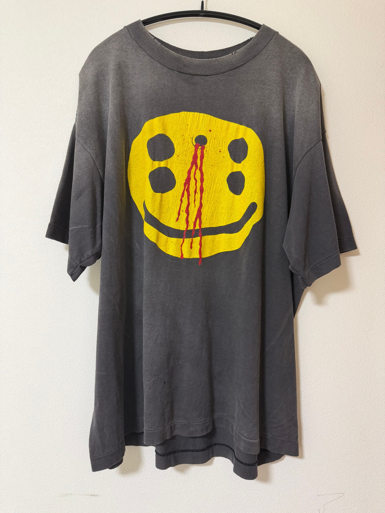 SAINT Mxxxxxx x Cactus Plant Flea Market SS Tee Smile "Black"