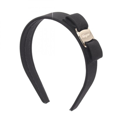 サルヴァトーレフェラガモ Salvatore Ferragamo ヴァラリボン カチューシャ 衣料品 コットン / プラスチック レディース ブラック系 572738344311 【新品】