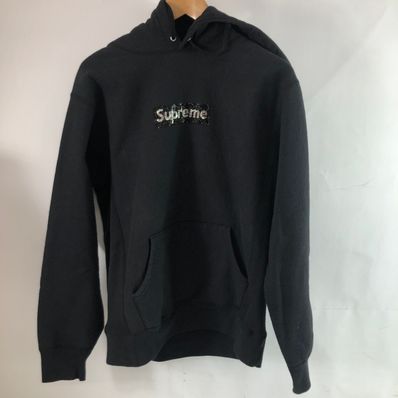 Supreme / Swarovski® Box Logo Hooded Sweeatshirt "Black"